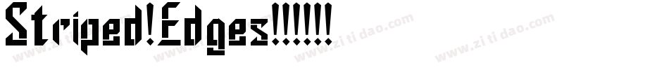Striped Edges字体转换